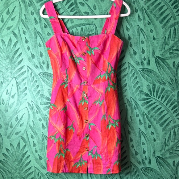 FARM Rio Dresses & Skirts - FARM RIO Apimenta linen pepper Sundress NWT'’s sz S